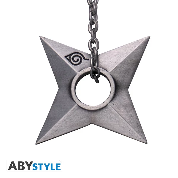 NARUTO SHIPPUDEN - Kulcstartó 3D - Shuriken Konoha