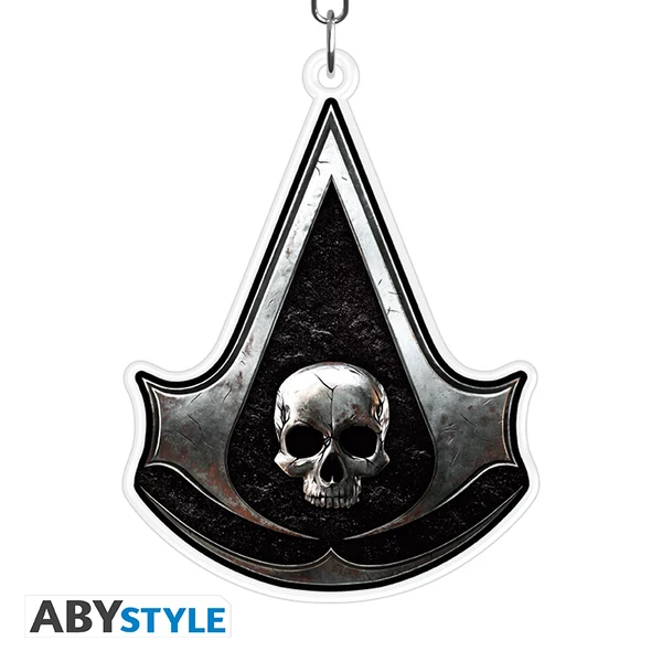 ASSASSIN'S CREED - Akril figura® Kulcstartó - Black Zászló