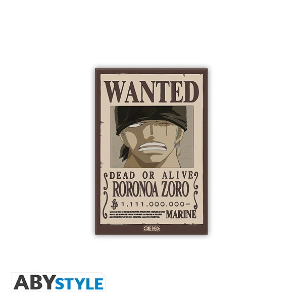 ONE PIECE - Standard Mágnes - Wanted Zoro