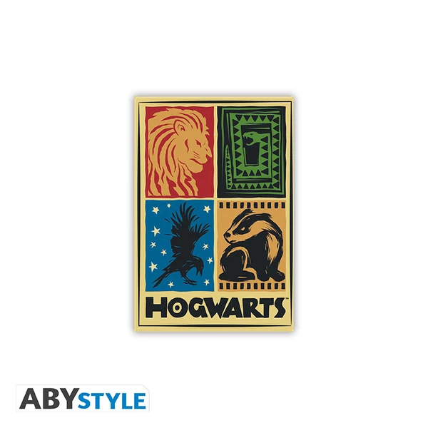 HARRY POTTER - Standard Mágnes - Hogwarts 4 Houses