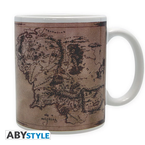 LORD OF THE RINGS - Bögre - 320 ml - Map