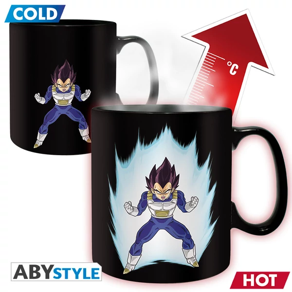 DRAGON BALL - Hőre változó bögre - 460 ml - DBZ/ Vegeta - with bo