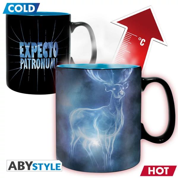 HARRY POTTER - Hőre változó bögre - 460 ml Patronus bo