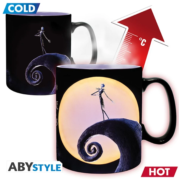NIGHTMARE BEFORE XMAS - Hőre változó bögre - 460 ml - Jack & Moon