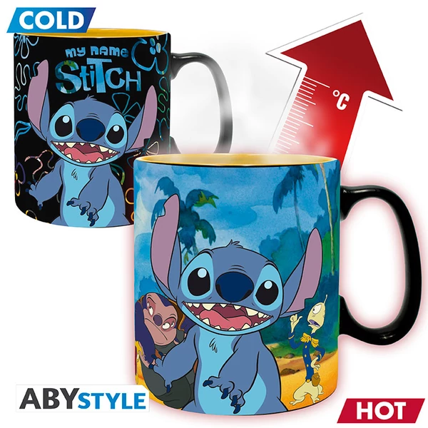 DISNEY - Hőre változó bögre - 460 ml - Lilo & Stitch