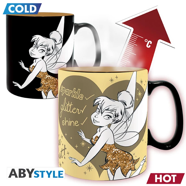 DISNEY - Hőre változó bögre - 460 ml - Tinkerbell Sparkle - bo