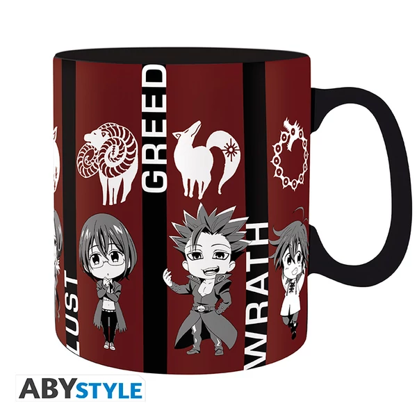 THE SEVEN DEADLY SINS - Bögre - 460 ml - Chibi sins - bo
