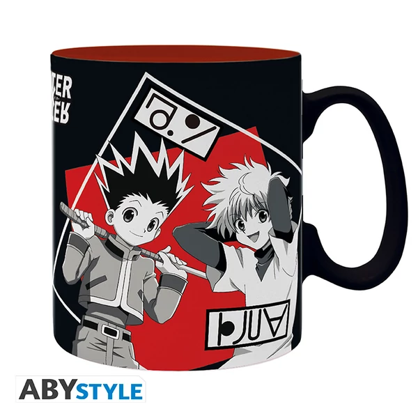 HUNTER X HUNTER - Bögre - 460 ml - Gon's group - with bo