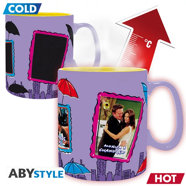 FRIENDS - Hőre változó bögre - 460 ml - Frames - cardboard bo