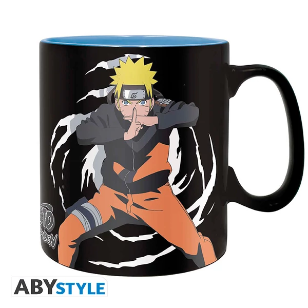 NARUTO SHIPPUDEN - Bögre - 460 ml - Naruto & Kurama - cardboard bo