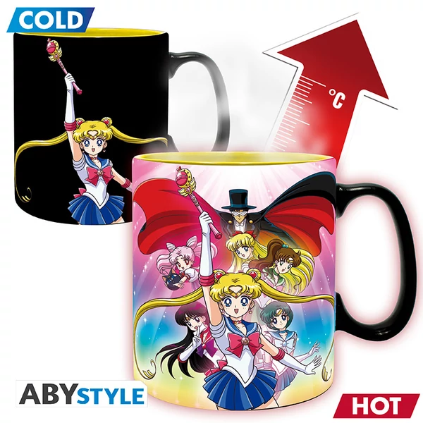SAILOR MOON - Hőre változó bögre - 460 ml - Group - cardboard