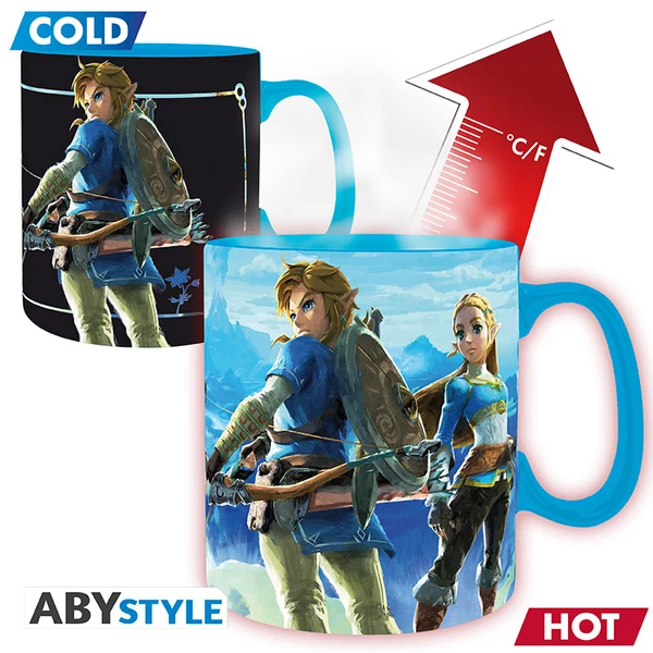 THE LEGEND OFZELDA - Hőre változó bögre - 460ml - Breath the Wild