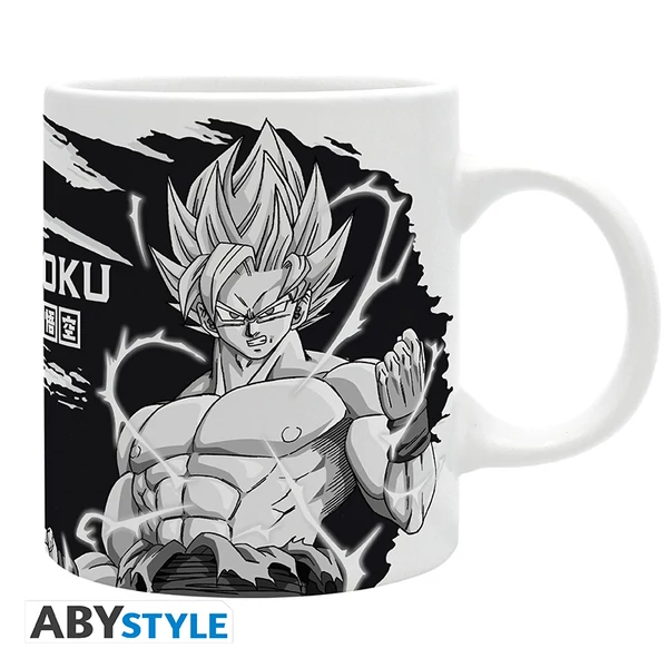 DRAGON BALL - Bögre - 320 ml - DBZ/ Goku B&W