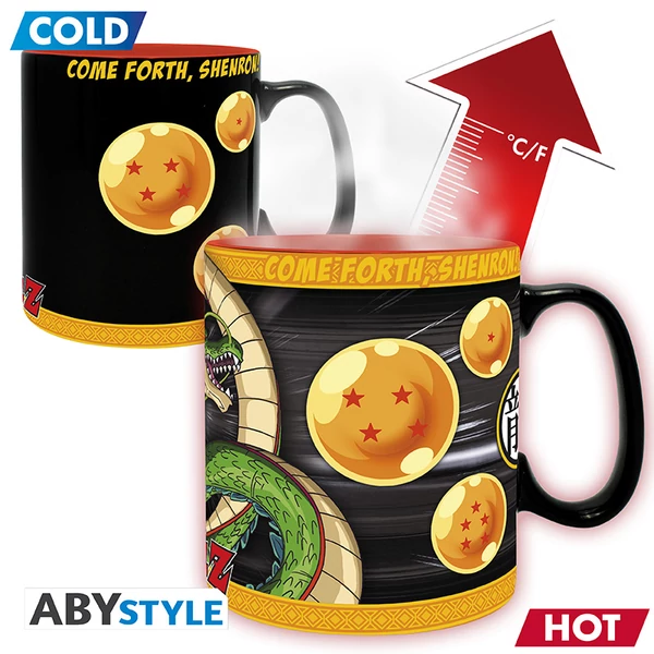 DRAGON BALL - Hőre változó bögre - 460 ml - DBZ/Shenron - card
