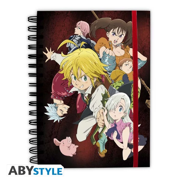 THE SEVEN DEADLY SINS -  Jegyzetfüzet A5 Spirale 