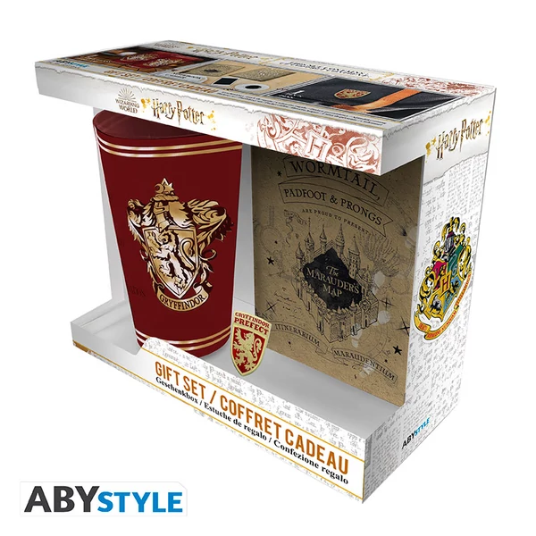 HARRY POTTER - Pck XXL Pohár + Kitűző + Pocket Jegyzetfüzet 