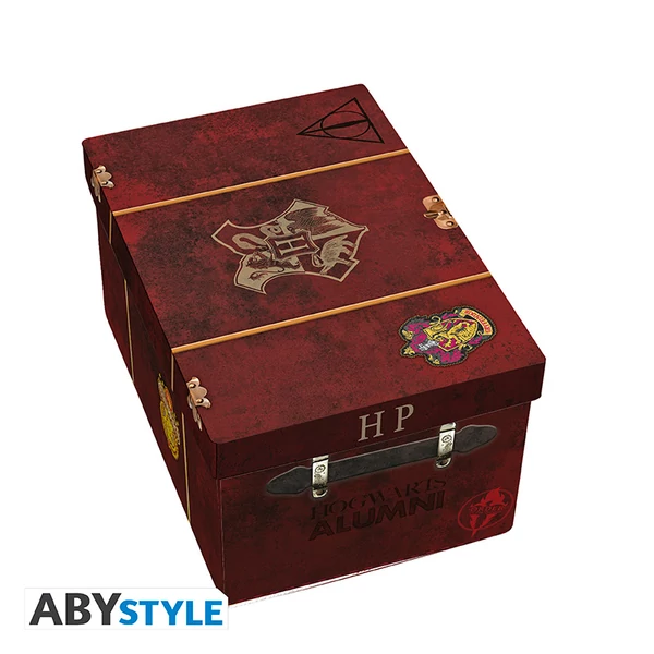 HARRY POTTER - Pck Prémium 3D Bögre+3D Kulcstartó+Kitűző Hogwarts' suitcase