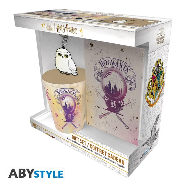 HARRY POTTER - Pck Mug250ml + KeyringPVC + Jegyzetfüzet 