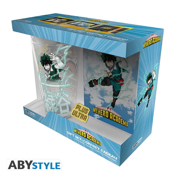 MY HERO ACADEMIA - Pck XXL Pohár + Kitűző + Pocket Jegyzetfüzet 