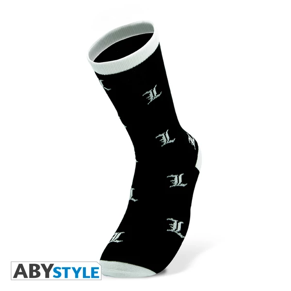 DEATH NOTE - Zokni - Black & White - L
