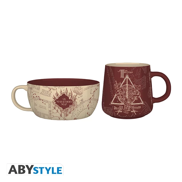 HARRY POTTER - Breakfast Szett Bögre + Tál - Marauder's Map