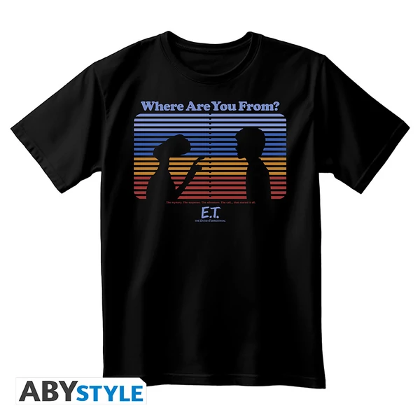 E.T. - E.T. - Unisex blackTshirt - Where are you from