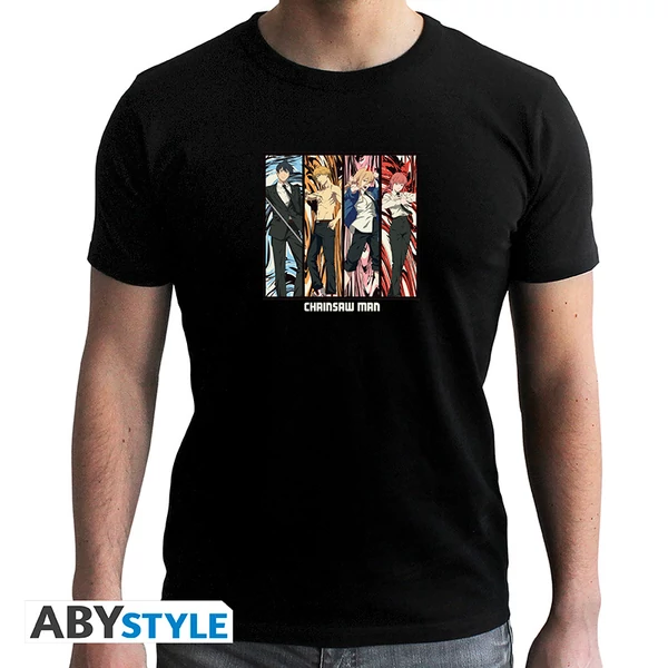 CHAINSAW MAN - Póló new fit black - Group