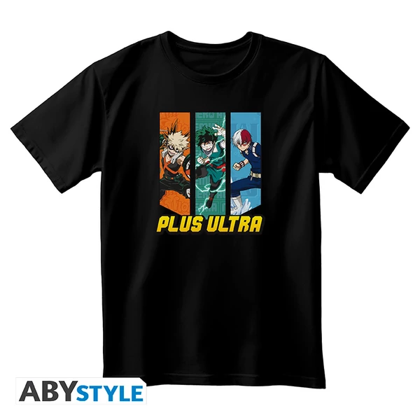 MY HERO ACADEMIA - Póló unisex black - Trio of heroes