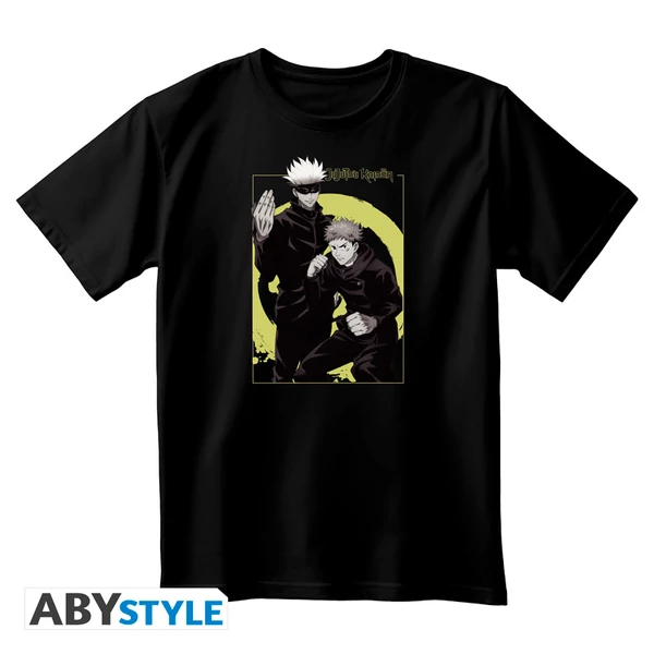 JUJUTSU KAISEN - Póló unisex black - Itadori & Gojo