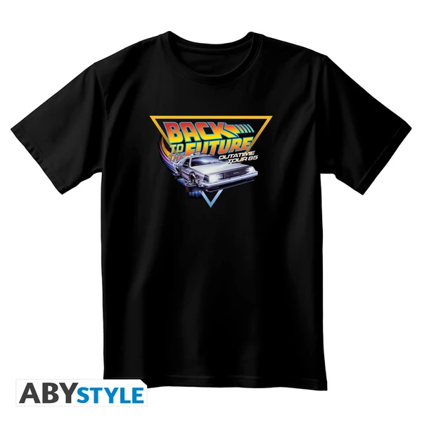 BACK TO THE FUTURE - Póló unisex black - OUTATIME