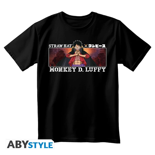 ONE PIECE - Póló unisex black - Monkey D. Luffy