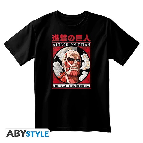 ATTACK ON TITAN - Póló unisex black - Colossal Titan