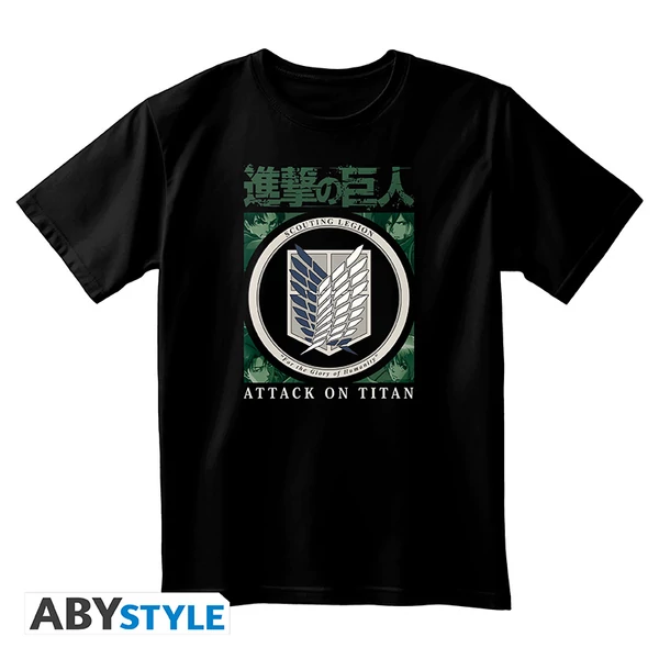 ATTACK ON TITAN - Póló unisex black - Scout Legion