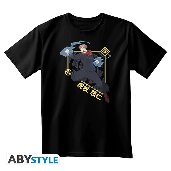 JUJUTSU KAISEN - Póló unisex black - Itadori Yuji