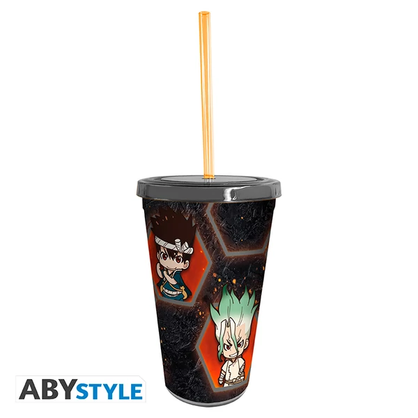 DR STONE - Pohár with straw - 470ml - SD Group