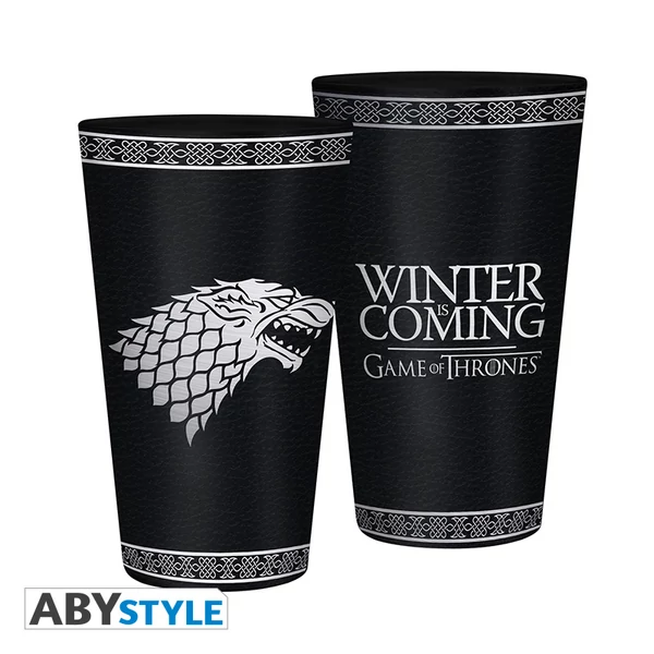 GAME OF THRONES - Nagy Pohár Prémium  - 400ml - Stark - Foil