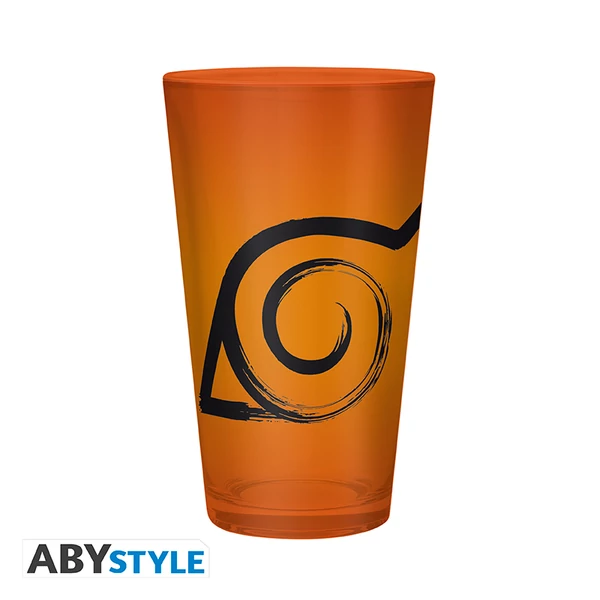 NARUTO SHIPPUDEN - Nagy Pohár - 400ml - Konoha & Seal - bo