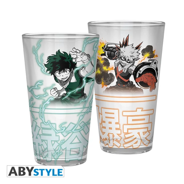 MY HERO ACADEMIA - Nagy Pohár - 400ml - Izuku & Bakugo - bo