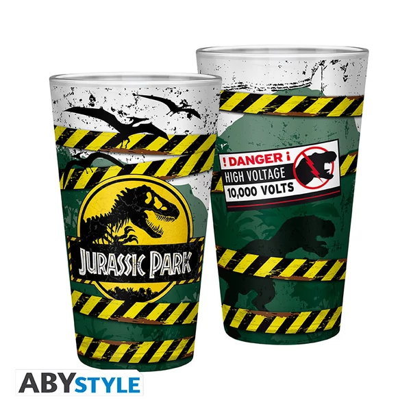 JURASSIC PARK - Nagy Pohár - 400ml -Danger High Voltage