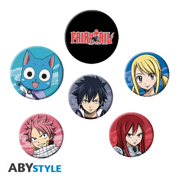 FAIRY TAIL - Kitűző Csomag - Characters