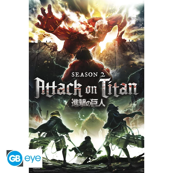 ATTACK ON TITAN - Poszter Maxi 91.5x61 - Key Art S2