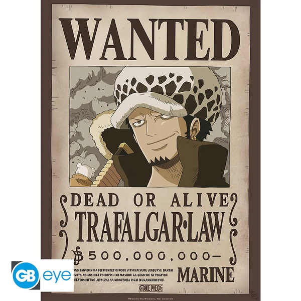 ONE PIECE - Poszter Chibi 52x38 - Wanted Law