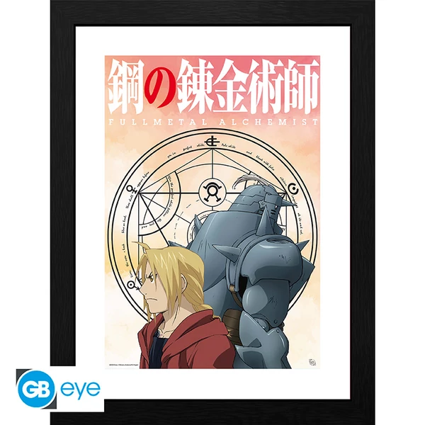 FULLMETAL ALCHEMIST - Keretezett nyomat FSC MIX Elric Brothers (30x40)