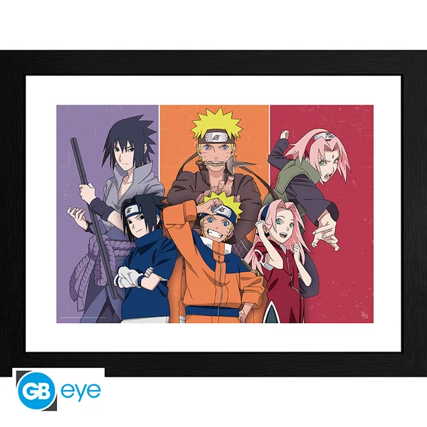 NARUTO SHIPPUDEN - Keretezett nyomat FSC MIX Adults and childs (30x40)