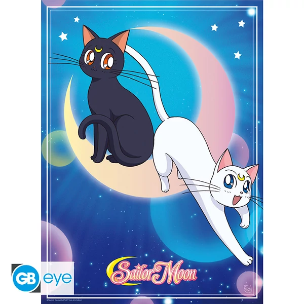 SAILOR MOON - Poszter Chibi 52x38 - Luna & Artemis