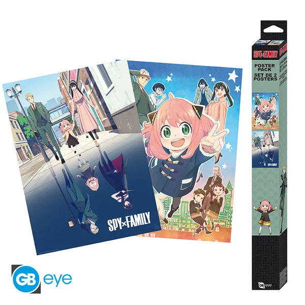 SPY X FAMILY - Szett 2 Poszterek Chibi 52x38 - A double family