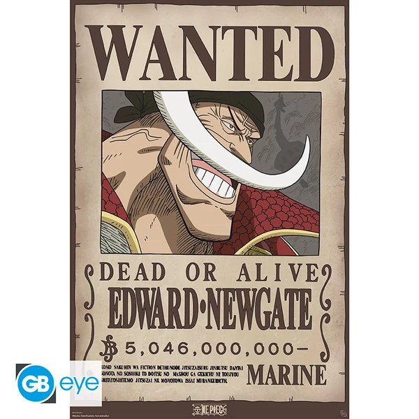 ONE PIECE - Poszter Maxi 91.5x61 - Wanted Whitebeard