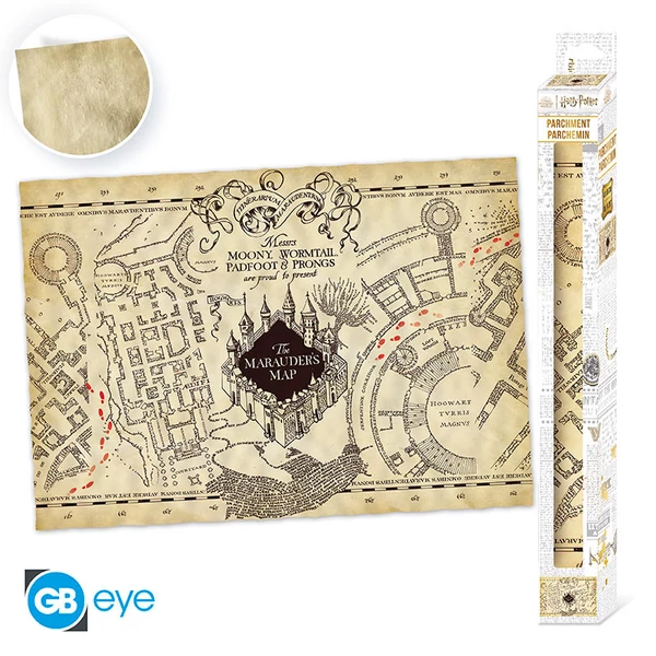 HARRY POTTER - Pergamen Poszter - Marauder's Map
