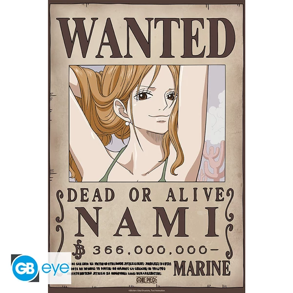 ONE PIECE - Poszter Chibi 52x38 - Wanted Nami Wano
