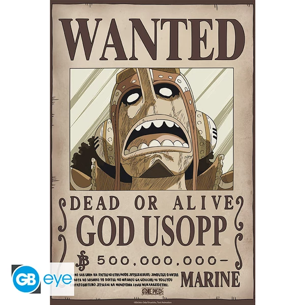 ONE PIECE - Poszter Chibi 52x38 - Wanted Usopp Wano